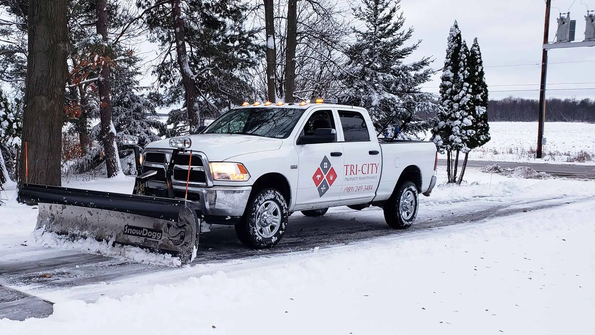 Our snow removal team starts services for commercial clients once the snow has reached 1.5 inches in depth.